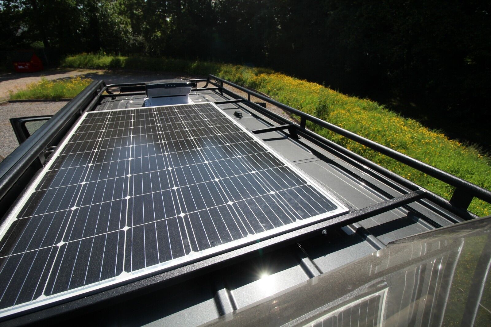 Van roof rack for solar panels sale